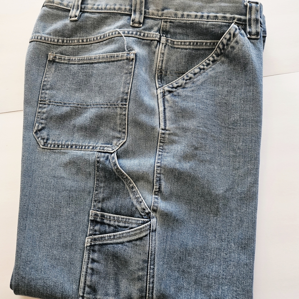 VIntage Old Navy "PAINTER'S JEANS"  Straight Leg Men's Blue Jean Pants 40W/30L